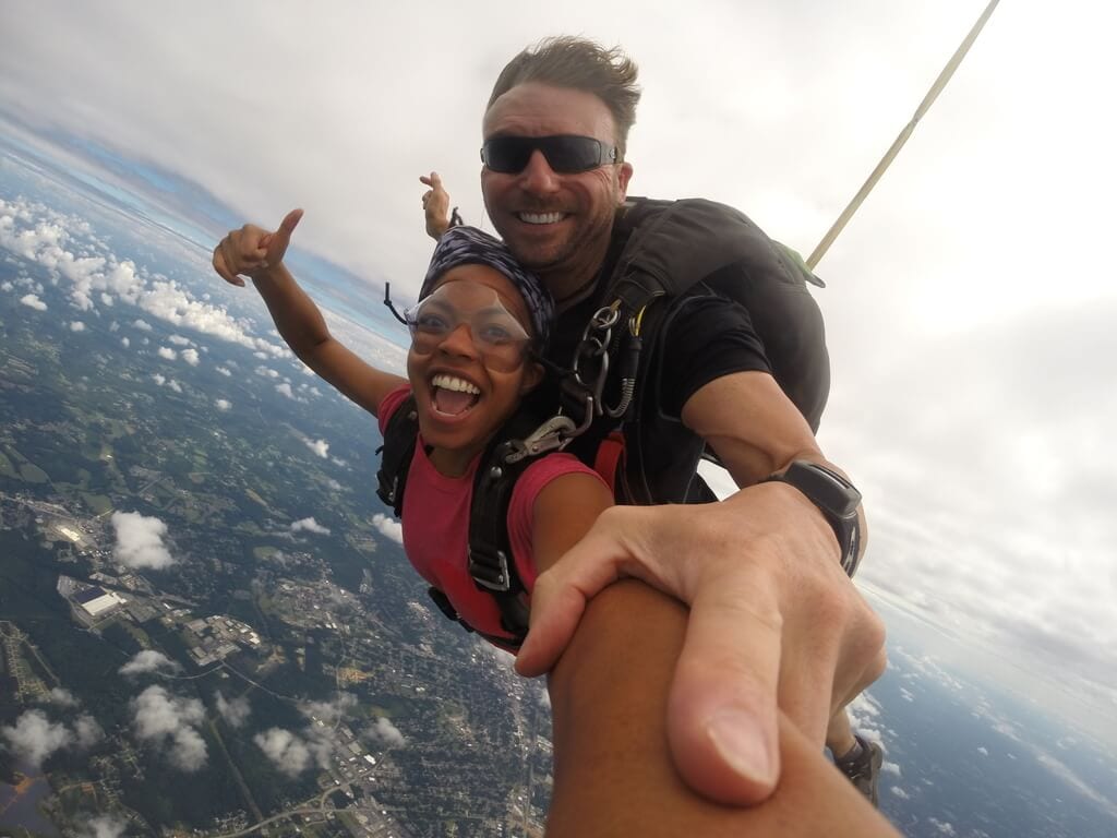 Tandem Skydiving at Piedmont Skydiving in Salisbury, North Carolina